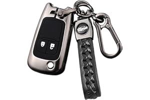 Sucxyor Kompatibel mit Opel Schlüsselhülle Insignia Astra Meriva Zafira Movano Mokka Adam Zinklegierung Autoschlüssel Hülle für Opel Schlüssel Cover Schutzhülle mit Schlüsselanhänger-2 Tasten