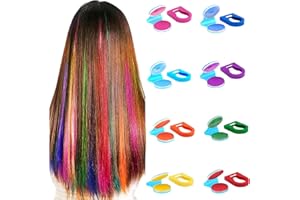 Xumann 8PCS Hair Chalks for Girls Kids Washable, DIY Washable Temporary Hair Chalk for Halloween Makeup Birthday Party