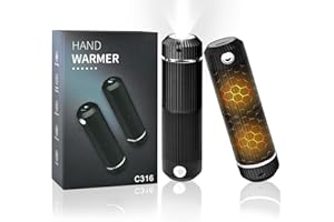 MONEMEY Chauffe-Mains Rechargeable 10000mAh, Réutilisable Électriques Portables USB Power Bank, Chauffe Mains Split-Magnétique 2 en 1, Batterie pour iPhone, Urgence, Chaufferette pour Hommes