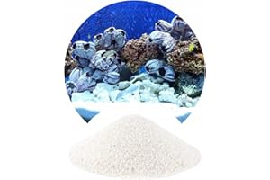 TM Aquatix Snow White Aquarium Sand Gravel For Fish Tank Suitable for Malawi Tanks - Improves Water Parameters Dolomite 1-1,5mm, 25kg