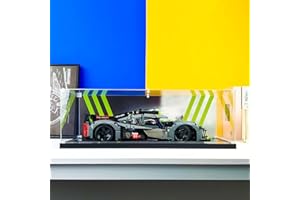 icuanuty Custodia in acrilico per Lego Technic Peugeot 9X8 24H Le Mans 42156 Collectible Race Car Building Kit Display Case 65 x 30 x 20 cm