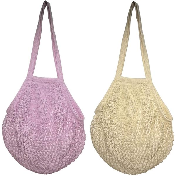 Sacchetti In Cotone Bio Per Spesa - Set 6 Pezzi Riutilizzabili Per Frutta, Verdura E Pane - Foto 5