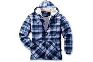 ELUTEX Thermojacke Vancouver, 1 Stück, XL, blau/beige-kariert, 8385