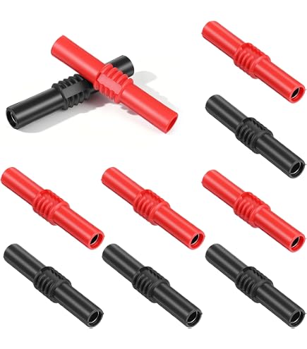 Kabelschuh 7,2 Mm Mit 4-mm-Bananenbuchse – Rot, 10 Stück, Bis 36 A, 30 V AC/60 V DC