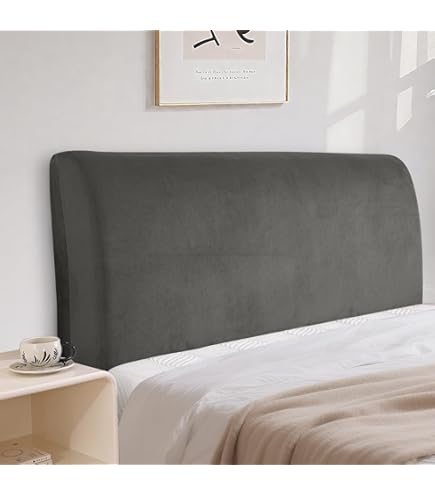 TAOCOCO Hoes Voor Hoofdbord Van Het Bed, Elastisch van Stretchmateriaal, Zacht Fluweel, Effen, Volledige Afdekking, Wasbaar, Hoofdbordafdekking(Chocolade 180-200CM TAOCOCO Hoes Voor Hoofdbord Van Het Bed, Elastisch van Stretchmateriaal, Zacht Fluweel, Effen, Volledige Afdekking, Wasbaar, Hoofdbordafdekking(Chocolade 180-200CM