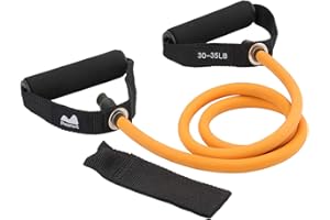 REEHUT Fascia di Resistenza Elastico di Resistenza Fitness con Maniglie per Uomini Donne Crossfit Body Building Workout per la Palestra di Casa con Ancoraggio Porta e Presa Maniglia