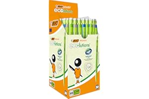 BIC Matic ECOlutions Porte-Mines Labellisé NF Environnement - 0,7 mm HB, Couleurs Du Corps Assorties, Boîte de 50