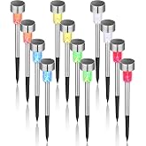 2 Luci Solari Da Palo Deluxe Con Cambio Colore | Per Giardino E Percorsi