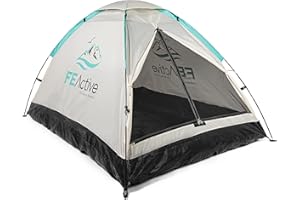 FE Active - Tente de Camping 1 à 2 Personnes avec Entrée Blindé, Installation Rapide et Facile, Pliante, Facile à Transporter pour Plein air, Voyage, Randonnée | Conçu en Californie, ÉTATS-Unis