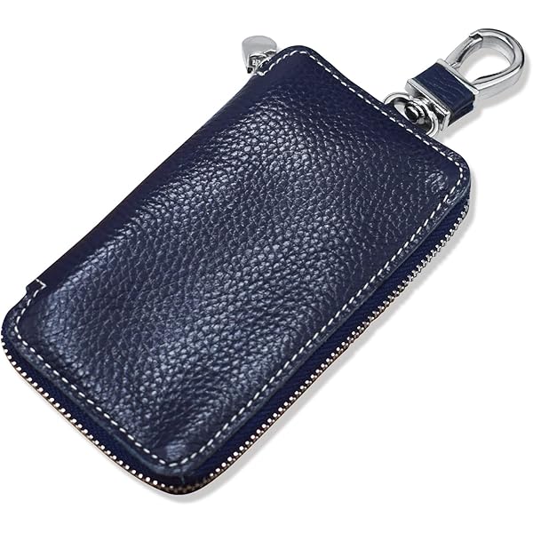 Aileder Geldbörse Damen Echtleder - Doppelter Reißverschluss Mit Schlüsselanhänger