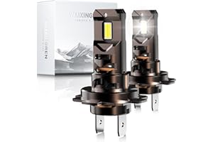 WAIXINGREN Ampoule H7 LED 36000LM, 120W, 6500K Lumière Blanche, Remplacement pour Halogènes, 1:1 Taille Halogène, Plug and Play, 70000+ Heures de Durée de Vie, 2 Pièces (H7)