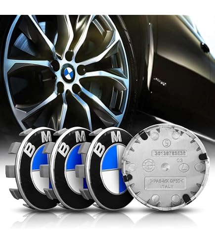 4 Tappi Valvola Ruota In Rame Per BMW - Originali Accessori Auto, Anticorrosione Con Anello In Gomma