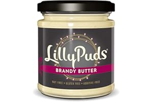 LillyPuds Brandy Butter, a blend of butter, sugar and brandy, Christmas Brandy Sauce topping for your festive puddings and mince pies
