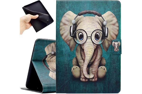 Bspring Conçu spécialement pourpour Amazon Kindle Paperwhite (10ème génération et Toutes Les générations, modèle 2012-2018), Etui Coque pour Amazon Kindle Paperwhite 1 2 3 4(6 Pouces),l'éléphant