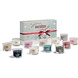 Yankee Candle Set Regalo, 12 Candele Votive Profumate, Collezione Snow Globe Wonderland, ‎12 Ceri Votivi, ‎24.7 x 24.7 x 15 c