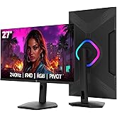 GamePower Lunis L50 27'' 240Hz 0.5Ms VA FHD RGB Pivot Gaming Monit&ouml;r (Sıfır &Ouml;l&uuml; Piksel Garantili)