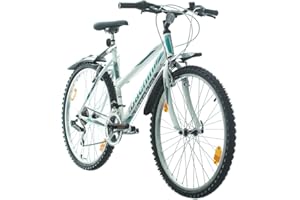 ‎MULTIBRAND DISTRIBUTION Multibrand PROBIKE 6th Sense 26 Zoll Mountainbike 18 Gang, Mädchen-Fahhrad & Damen-Fahhrad geeignet ab 155 cm - 175 cm