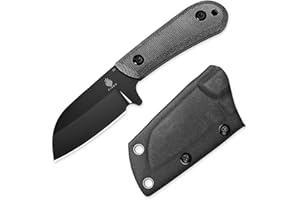 Kizer Deckhand Cuchillo de Caza de Hoja Fija con Funda, Hoja D2 Cuchillo de Camping G10+Mango de Micarta Hoja Fija EDC Ligera para Hombres y Mujeres, Cuchillos para Caza y Supervivencia 1062A2