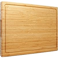 Extra Large XXXL Bamboo Cutting Board 61x40 cm,Largest Wooden Butcher Block for Turkey, Meat, Vegetables, BBQ, Over The Sink 
