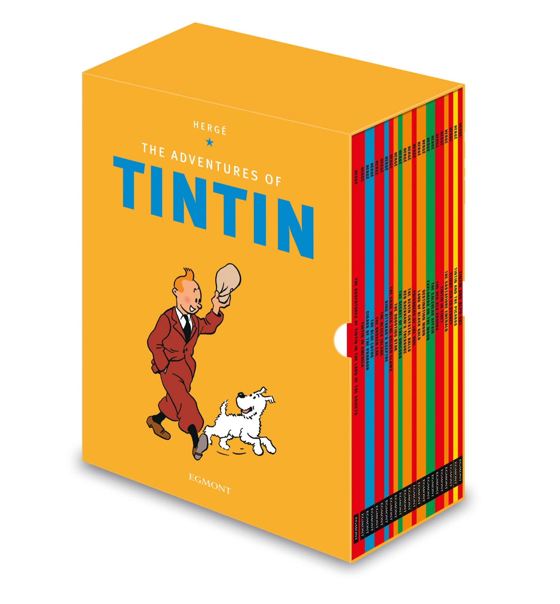 Tintin Paperback Boxed Set 23 titles: The Complete Official Classic Children’s Illustrated Mystery Adventure Series