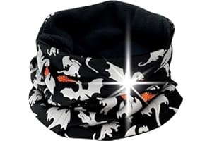 HECKBO 360° Reflektor Kinder Beanie Mütze oder Loop Schalk - Vlies Stoff oder Jersey innen für Sommer Frühling Herbst Winter