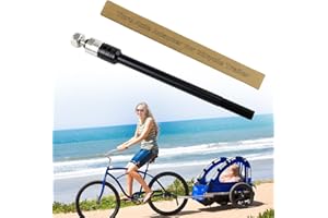 Fosoloni Thru Axle Bicycle Trailer, with Bicycle Trailer Axle Adapter M12 Thru Axle Adapter 12 mm, for Bicycle Trailer, Towin