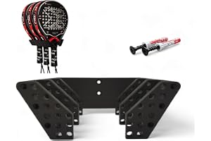 Hängare trippel väggmontering för padelracket att hänga 3 racketar