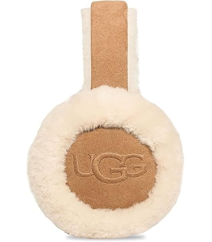 UGG EARMUFF レディース　刺繍ロゴ　栗色　ブラウン　正規品 Amazon | UGG EARMUFF UGG レディース 刺繍ロゴ イヤーマフ、栗色