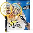 Zap It! Electric Fly Swatter - Rechargeable Fly, Mosquito and Wasp Zapper Racket for Home or Outdoors - USB Charging - Lightweight (Large, 1pk)