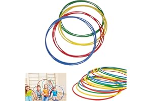 KAYNUR Large Multi Hula Hoops Set for Children and Adults - 55cm and 75cm - Perfect for Dance, Fitness, Exercise, and Outdoor Summer Fun in the Garden or Gym