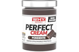 WHY SPORT PERFECT CREAM - Crema Proteica Spalmabile Fondente - Crema Spalmabile con Proteine Isolate - Senza Glutine - 300 gr