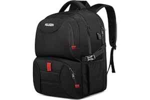 Mochila Hombre Grande 50L, para Ordenador Portatil 17 Pulgadas, Impermeable, Almuerzo para Trabajo con Puerto USB, Antirrobo 