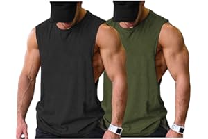 COOFANDY Tank Top Herren Gym Bodybuilding Shirts Ärmellose Muskelshirts Männer