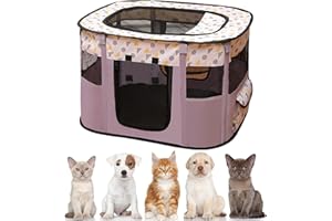 EUBSWA Recinto per cuccioli, 80x60x55cm Recinto per animali domestici per cani, gatti, conigli e piccoli animali per interni ed esterni