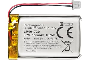 EEMB 3.7V Lipo Battery 150mAh 401730 Rechargeable Lithium Polymer Ion Battery Pack with Molex Connector UN38.3 (1)-Please mak