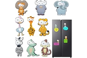 ZARADU Aimants de Réfrigérateur Animaux - Magnet Bébé Frigo - Aimant Frigo Decoratif - Aimant Frigo Enfant, Conçu pour Les Tableaux Blancs des Crèches, des Maisons Et des Salles de Classe (9 Pièces)
