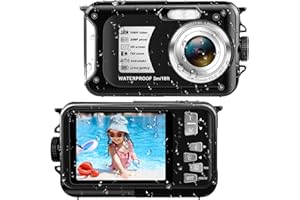 Digitalkamera, Yixinxin Unterwasserkamera 10ft 1080P FHD 30MP wasserdichte Kamera Anti Shake 16X Digitalzoom Unterwasserkamera zum Schnorcheln