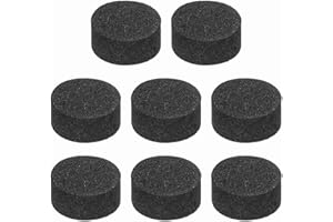 sourcing map 8 Pcs Single Sided Speaker Isolation Feet Pads, 10mmx5mm Non Slip Foam Shock Absorption Base Pad Amplifier Stand Feet Mat for Speaker HiFi Home Theater Sound System, Black