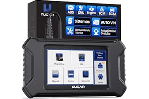 mucar Diagnosis Coche Multimarca, CS5 OBD2 Diagnosis Maquina con 5 Sistemas (Motor/SRS/ABS/BCM/TCM), OBD2 Diagnóstico para Funcionalidad OBD2 Completa, AutoVIN, Wi-Fi Actualización Gratuita