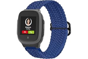 Seltureone Kinder Weben Armband Kompatibel für Xplora X5 Play/XGO 2/XGO 3, Bequeme, Atmungsaktive, Elastisch Dehnbarer Ersatzarmbänder für Xplora X5 Play/XGO 2/XGO 3 – Blau