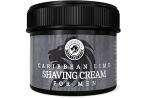 Gentlemans Face Care Club Lime Shaving Cream - Luxury Shave Soap From Gentlemans Face Care Club - Large 90 Day Supply 150ml Pot (Caribbean Lime)