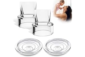 Duckbill Valves 2 Pieces, 2 Piece Set Silicone Diaphragm Compatible with KISSBOBO S12/ABP1508/ABP1508 Pro/LUXEMUM Wearable Breast Pumps Replace Parts/Accessories