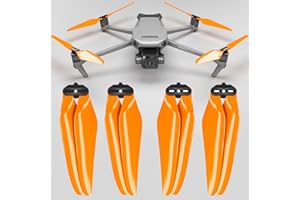 Master Airscrew Stealth Propeller für DJI Mavic 3 & Mavic 3 Pro/Cine/Enterprise/Classic/3T/3M - Orange, 4 Stück