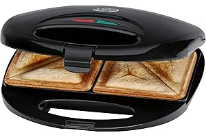 Clatronic ST 3477 Opiekacz do Kanapek, 750 W, Czarny