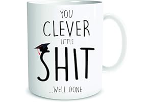 Peachy Antics Funny Novelty Mug Adult Explicit Graduation Student Ceramic Cup Gift Exams You Clever Little Sh*t Well Done Coffee Mugs Tea Cup WSDMUG1854