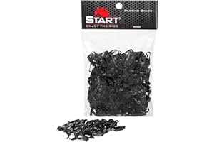 START ENJOY THE RIDE START elastyczne gumki do grzywy z silikonu, gumki fryzjerskie, opakowanie 500 sztuk (czarne)