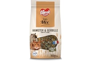 AIMÉ Aime - Cibo completo per Criceti, Pellets, con Vitamine e Fibbre, 900 grammi