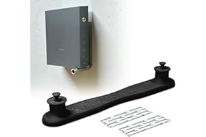 Printari Wandhalterung passend für Vodafone Station in schwarz – selbstklebend passgenaue Router Halterung inkl. 2X Tesa Powerstrip – stabile Routerhalterung ohne Bohren – Made in Germany (Schwarz)