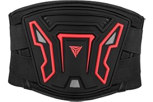 Dickly Motorcycle Kidney Belt, Back Support Brace Breathable Gear, Motorbike Waist Protection, Adjustable Strap for Sports Riding, L