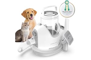 Neakasa P2 Pro Kit per toelettatura e aspirazione a vuoto per animali domestici, nuova generazione Tosatrice per Cani e Gatto Pelo Lungo Professionale con 5 strumenti per la toelettatura (grigio)